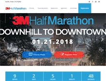 Tablet Screenshot of 3mhalfmarathon.com